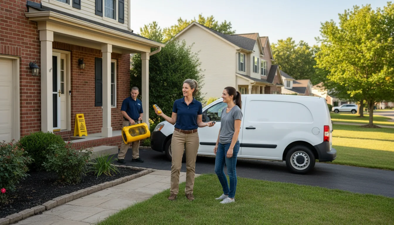Residential water damage restoration in Langley Park, MD